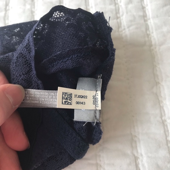 DONATED Aerie Navy Lace Longline Bralette XS - Picture 8 of 8